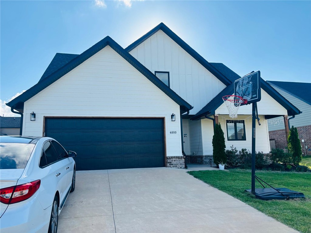 Discover elevated living in this stunning Bentonville home located in the sought-after Woodlands Crossing community! Offering 4 bedrooms, 2.5 bathrooms, and a thoughtfully designed floor plan, this home blends modern comfort with timeless style. The open-concept living space features a beautiful gas fireplace, luxury vinyl plank flooring, and abundant natural light. The kitchen is designed to impress with quartz countertops, custom cabinetry, stainless steel appliances, and designer finishes. The spacious primary suite provides a private retreat with a spa-like bath and custom closet features. Enjoy outdoor living with a covered patio, fully fenced backyard, irrigation system, and mature landscaping. Community amenities include a pool, playground, and walking trails. Conveniently located near Walmart Campus, I-49, shopping, dining, and everything Bentonville has to offer. Move-in ready and exceptionally maintained! Plus enjoy exceptional neighborhood charm and easy access to parks and daily conveniences nearby!