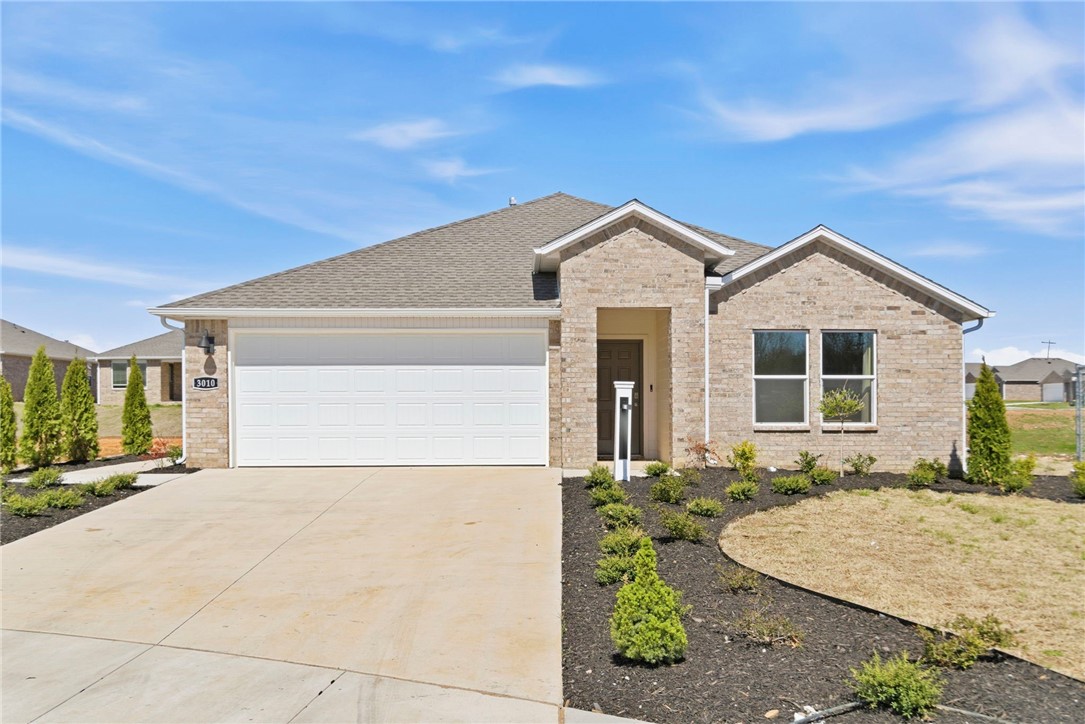 Charming Cali plan in West Wind! Each home in West Wind was meticulously crafted with attention to detail, creating a space that feels both luxurious and welcoming. These homes are complete with granite kitchen countertops, 36-inch cabinets, and stainless-steel appliances! The primary bath features double sinks, and a walk-in shower! The secondary bath will have a tub/shower. Each home features LVP flooring throughout (per plan). These homes offer a covered patio (per plan), garage door opener, landscape package (per plan), and beautiful 4 Sides brick with Hardie® Fascia (per plan). Bentonville Schools! These properties are located in the city limits of Centerton. Gravette Post Office will be handling the mail in this subdivision, and they will have a Gravette zip code.