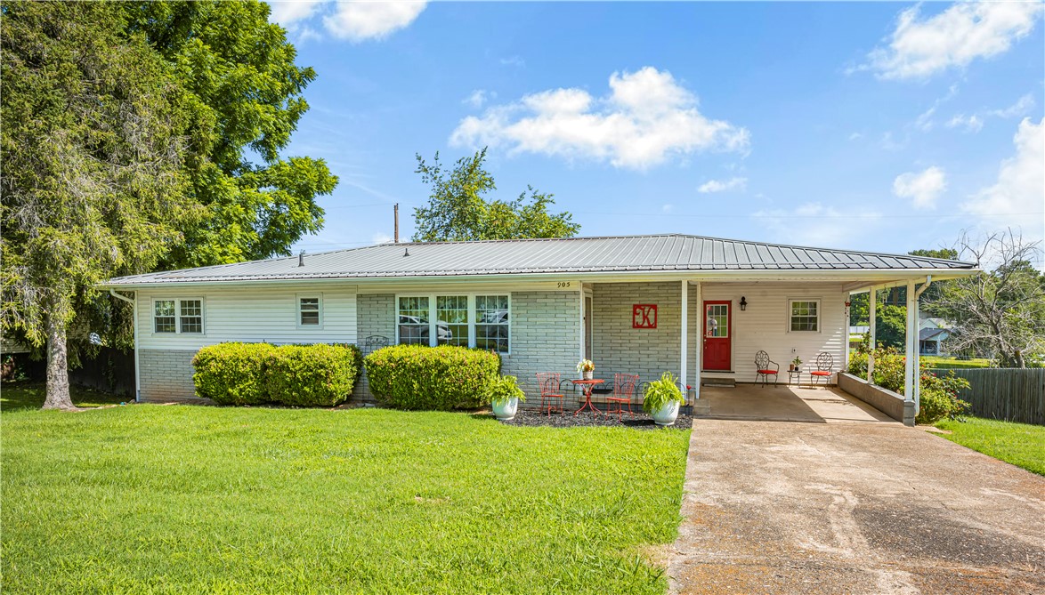 Welcome home to this charming 3-bed, 1-bath home situated on a quiet, well-maintained street in the heart of Harrison. This move-in-ready home features 3 generously sized bedrooms, an open-concept living, dining, & kitchen area that's perfect for everyday living & entertaining, & plenty of space to make your own. Recent improvements, providing low-maintenance living, include a durable metal roof, energy-efficient windows, updated interior & exterior doors, new hot water heater, updated AC unit, & gutters equipped with LeafFilter gutter protection. Inside, you'll find a warm & inviting space featuring beautiful wood floors throughout, a stylish bathroom with a granite countertop, & plenty of character ready for your personal touch. The unfinished 1322 square foot basement offers plenty of storage space or could be finished out for additional living space. Conveniently located near schools, shopping, dining, & everyday amenities, this adorable home is one you won't want to miss. Schedule your private showing today!
