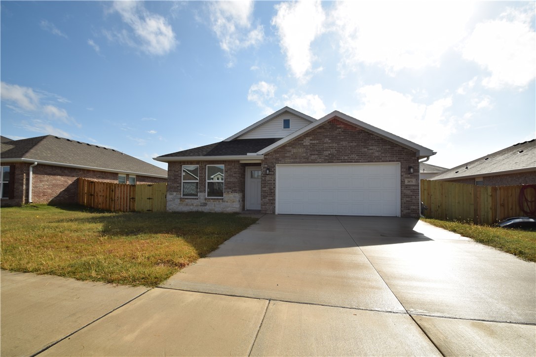 Brand new construction with wood privacy fence ready for move in!  Homes comes with Refrigerator, washer, and dryer.  Enjoy an open living, dining and kitchen space in this gorgeous four bedroom, 2 bath home. Kitchen has tons of cabinets, beautiful granite, and stainless appliances.  Large dining area just off the kitchen with access to the back yard.  One year minimum lease term, no smoking, no pets.  Renter is responsible for lawn care.