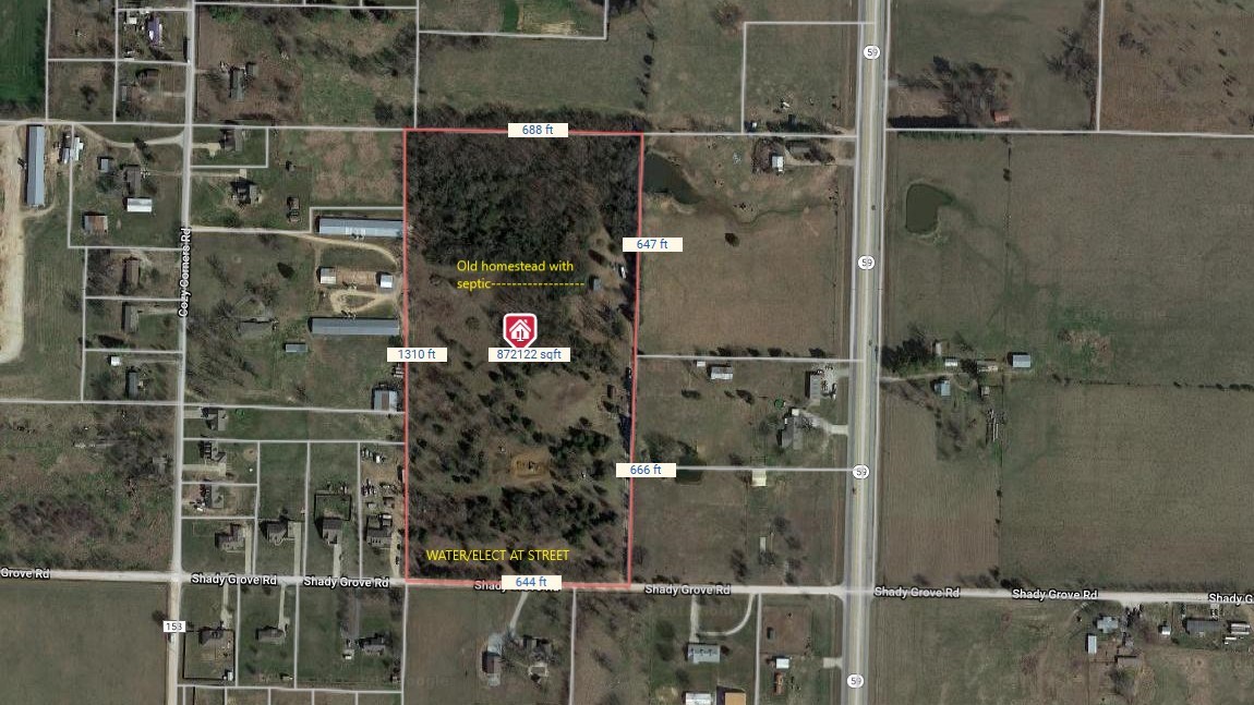 Great investment, development or personal homestead opportunity. Build your dream home and just add horses or hold onto as an investment. Just Imagine the possibilities. Quick access to highway 59 and 412 and not to mention just a few miles South of the Wooden Spoon. Also a short distance to the new Simmons Plant and John Brown University.