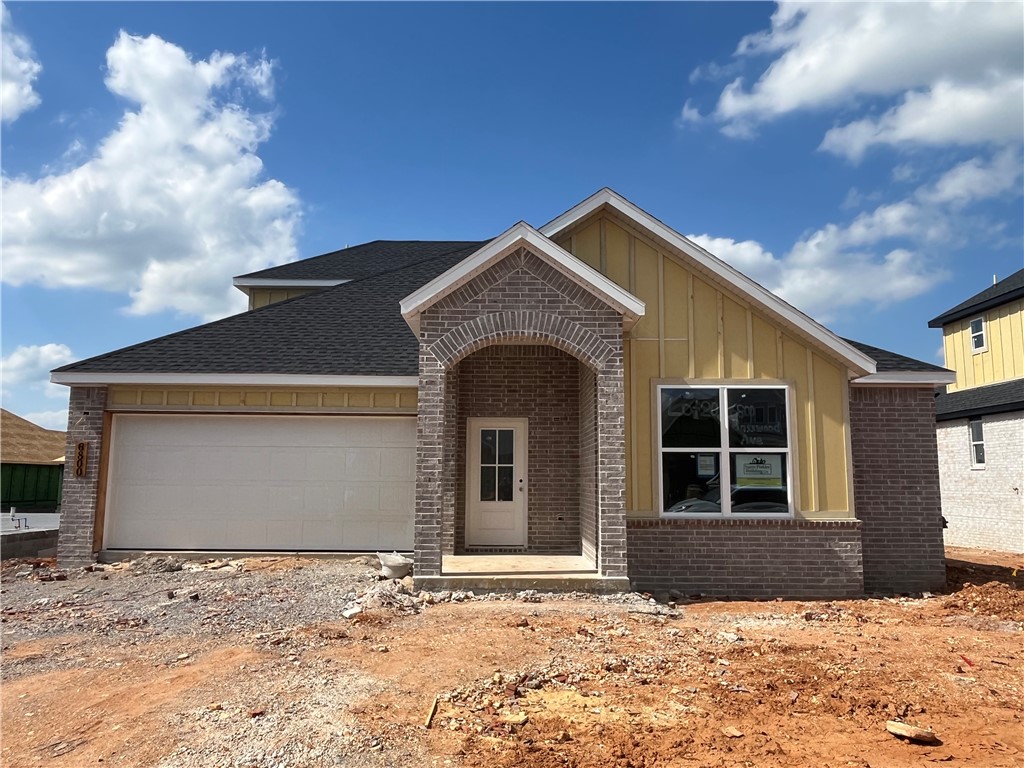 Introducing the Callahan Plan Elevation 2, an exceptional new construction home designed with both comfort and functionality in mind. The heart of the home features an open-concept living area highlighted by a cozy gas fireplace. The kitchen is a true standout, with abundant counter space, a gas range with a vented hood, and a large walk-in pantry to keep everything organized and within reach. The primary suite is designed as a private retreat, complete with a spacious walk-in closet and a conveniently located laundry room attached. Two additional bedrooms on the main level provide flexibility for family, guests, or a home office. Upstairs, you’ll find a versatile bedroom/bonus room along with a full bathroom. Step outside to enjoy the large covered back porch, perfect for entertaining or unwinding while taking in the outdoors. Blinds, gutters, and fence included. Preferred lender credit is available. Semi-custom! Choose your finishes now!