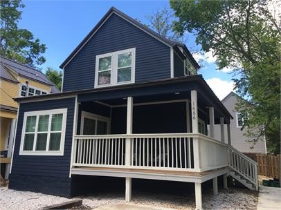 Adorable cottage on Neptune Street in Fayetteville. Cozy 2 bedroom, 1.5 bath. Great location! Close to U of A and downtown Fayetteville. Unit comes partially furnished. This house has easy-care luxury plank flooring, full-size refrigerator, gas cook stove, dishwasher, microwave, washer and dryer. Kitchen has stainless steel countertops and island that overlooks dining & living area, built-ins around gas fireplace. Awesome covered porch. Small pets negotiable. Lawn care included in rent. $25 application fee per adult, $1,800 security deposit, $225 cleaning fee, $300 pet deposit.