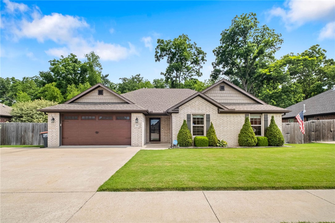 Come see this beautiful all brick, 4 bedroom, two bath home located just outside of Fayetteville in Millers Meadow Subdivision (No HOA). This well maintained home has hard surface flooring throughout, granite countertops, raised ceilings, crown molding, and a gas fireplace. The well laid out kitchen has stainless steel appliances, including a recently upgraded flattop stove. The tranquil backyard has a large patio for lounging and backs up to a large wooded area that provides extra privacy. Sidewalks run throughout the neighborhood, perfect for walks. Schedule a showing today!