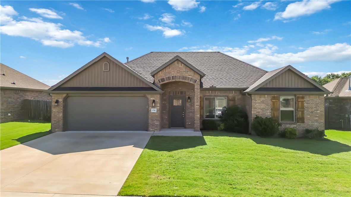 Discover this beautifully refreshed home in the sought-after Belle Meade Subdivision of Prairie Grove! Thoughtfully updated and ready for its next owner, this property showcases granite countertops throughout the kitchen and bathrooms, fresh interior paint, new carpet in all bedrooms and closets, and durable luxury vinyl plank flooring extending through the main living areas, kitchen, utility room, and baths. The inviting layout features an open-concept living and dining space, a cozy gas fireplace, spacious corner pantry, and additional storage in the laundry room. Outside, enjoy a covered back patio, privacy-fenced backyard, and a fully sodded lot with ample open back yard space. A two-car garage adds convenience and functionality. Ideally situated near local parks, the Prairie Grove Aquatic Park, shopping, dining, and the charm of historic downtown Prairie Grove. Be sure to ask about lender incentive opportunities that may be available with this home!