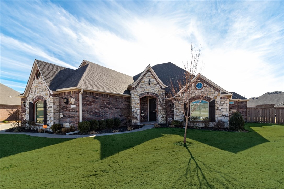 Beautiful home in much sought after Mountain Ranch S/D. media room with projection equip and seating. Outdoor kitchen with grill, sink, TV and fireplace w/gas log on the patio. Huge backyard with fire pit. Front bedroom could be office. Full bath upstairs by media room.