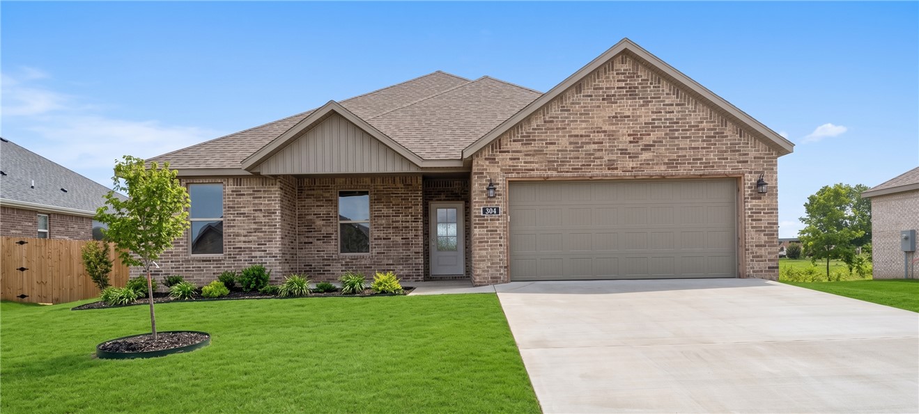 Experience contemporary comfort in this stunning new construction located in the heart of Gentry, Arkansas. Designed with a sophisticated eye, this home features an open-concept layout that perfectly balances high-end entertaining with effortless daily living. The heart of the home is a spacious chef’s kitchen, boasting a large island with designer pendant lighting and a dedicated pantry—offering a sleek, functional space that serves as the ultimate gathering spot.

up to $3000 preferred lender incentives and $5000 Builder allowance!
