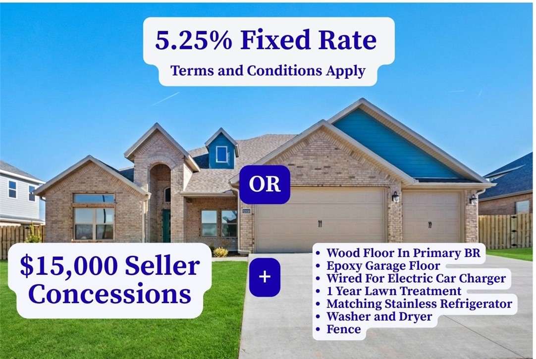 Seller is offering Wood Flooring in the Primary Bedroom, Epoxy Garage Floor, Wired for Electric Car Charger in the Garage, 1 Year Lawn Treatment Program, Matching Stainless Refrigerator, Washer, Dryer, and $15,000 in Closing Costs, OR a 5.25% Fixed Rate (Terms and Conditions Apply with the builder’s preferred lender). The Hitch, a thoughtfully designed 4-bedroom, 3-bathroom home that blends style, comfort, and function. The open floor plan has a natural flow and spacious living areas—ideal for both relaxing evenings and entertaining guests. The heart of the home is the kitchen, featuring custom cabinetry, granite countertops, and stainless steel appliances that make cooking a pleasure. Gather with family and friends around the island or the adjoining dining space. The primary suite is a private retreat, complete with a beautifully tiled shower, double vanities, and a large walk-in closet. Taxes are based on land only.