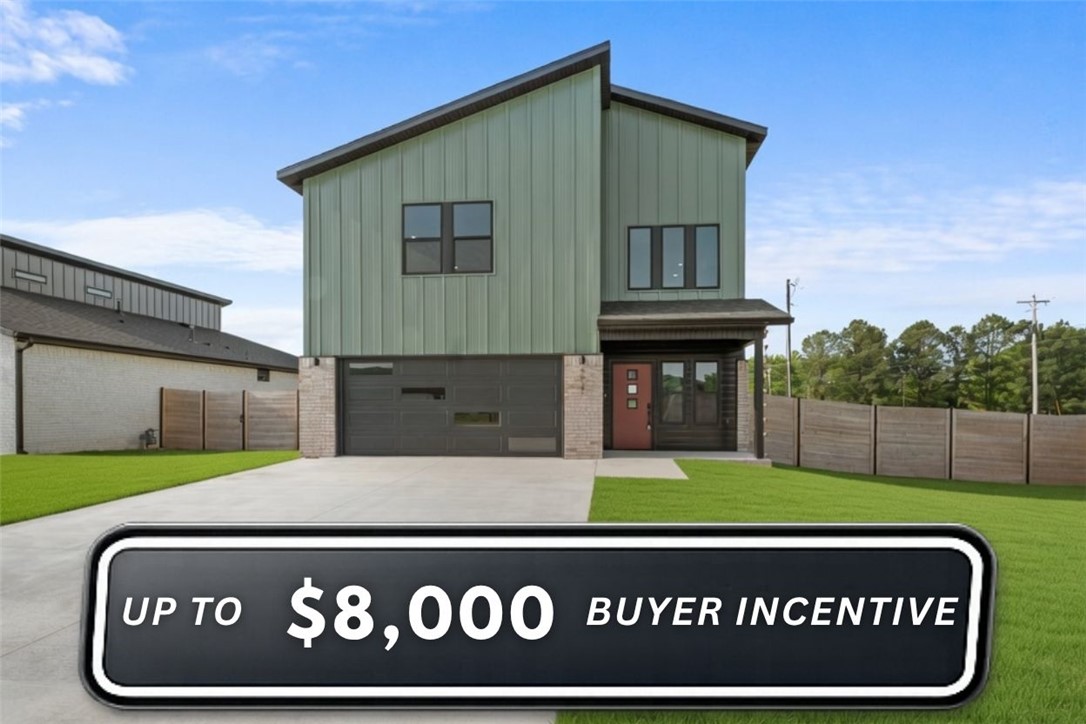 Experience modern luxury in this stunning new construction home, designed with high-end upgrades that far surpass the standard. Perfectly situated near C.L. "Charlie" and Willie George Park and top-rated schools, this open-concept masterpiece features a lavish living room with massive windows that flood the home with natural light and LVP flooring throughout the main living areas. Chef’s kitchen is a showstopper, boasting custom floor-to-ceiling soft-close cabinetry, quartz countertops, pot filler, pantry and premium smart appliances—including a 5-burner gas range, built in microwave, refrigerator and vented hood. Retreat to the secluded primary suite for a spa-like experience featuring a frameless glass tile shower, double sinks, storage and walk in closet. Every detail has been considered, from the epoxy garage floors with an EV charger to the gutters with rain chain, ecobee smart thermostat, fully fenced yard and covered back patio. One year builders warranty included!