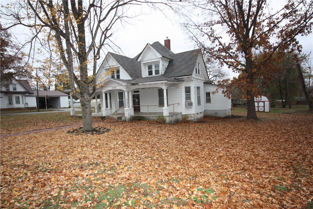 "SOLD AS IS" Will not finance FHA. New roof installed 11-15. Corner lot home built 1906. Bonus out building heated & cooled with 1/2 bath not included in SQ FT. Seller will pay NTE $500 toward home warranty of (owner occupant) Buyer choice.