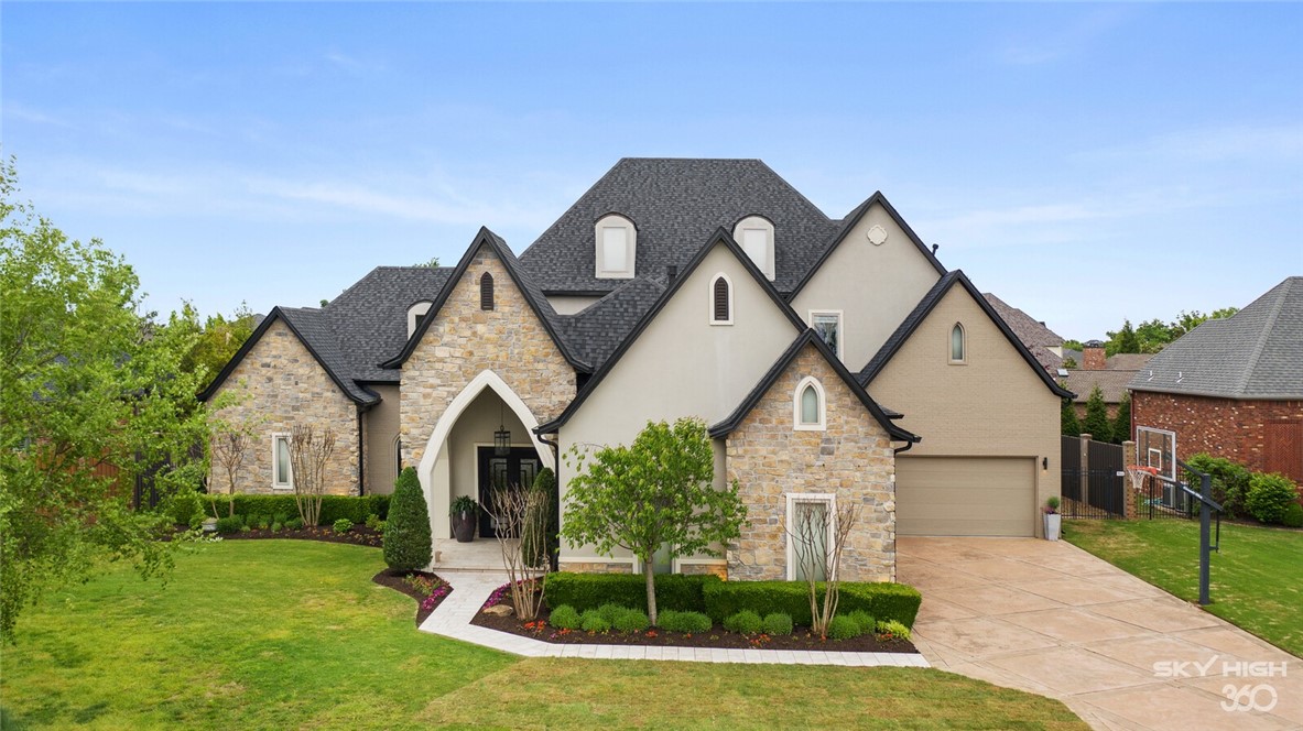 This fully updated estate home is located in the prestigious community of Pinnacle County Club. Inside, a grand foyer welcomes you to an open floor plan that is ideal for entertaining; featuring designer lighting & finishes, vaulted & wood beam ceilings, French doors, custom cabinetry, picture windows, built-ins, professional grade appliances, granite & marble countertops & 4 car garage. The main level offers a formal dining room, private study, 2 family rooms, an exceptional gourmet kitchen with double island with beautiful breakfast room, powder bath & utility room. The stunning master suite retreat has vaulted wooden beam ceiling, a bay window sitting area and lavish master bath with his & her walk-in closets. The second level accommodates 3 additional guest bedrooms, 3 full bathrooms & bonus room. Backyard is a private oasis featuring a large covered patio with ceiling heaters, dining space, fireplace & luxury outdoor kitchen all overlooking a stunning heated beach-entry pool with natural stone waterfall.