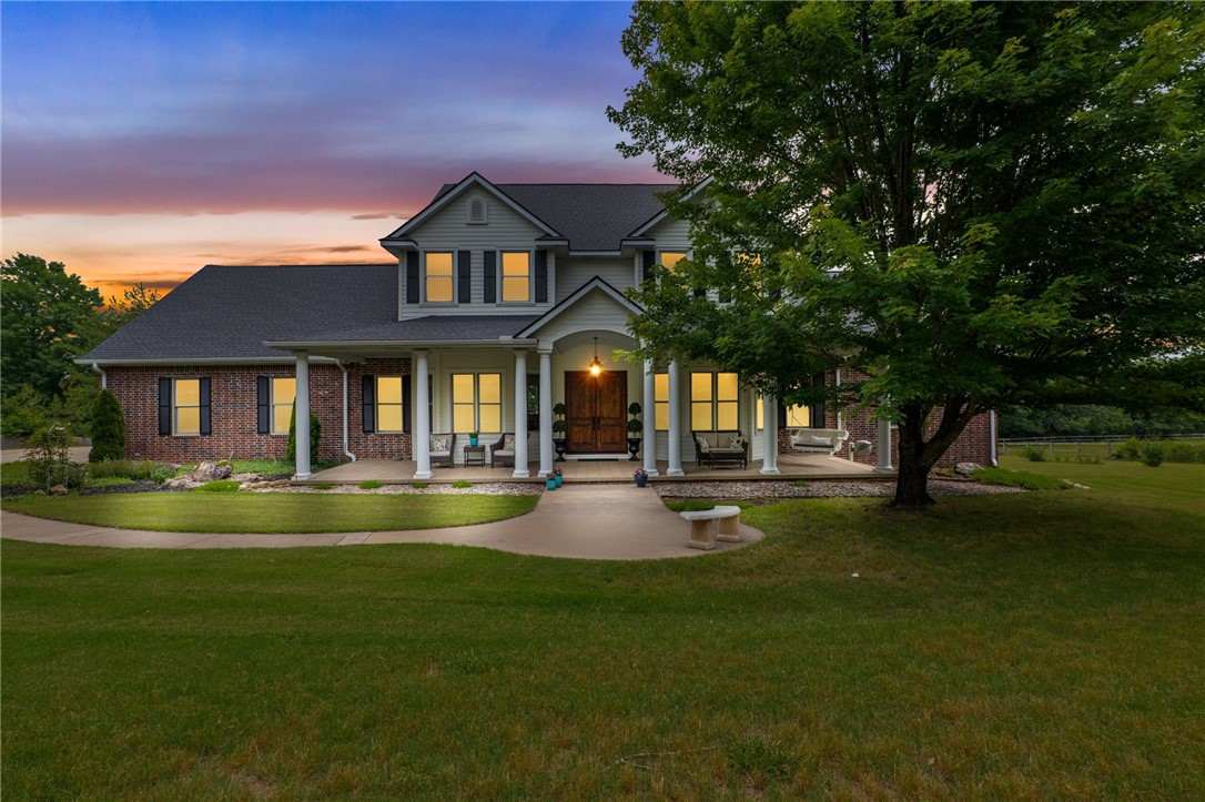 Rare opportunity! Gorgeous, custom-built home situated on an expansive 5-acre lot in East Fayetteville!! This home enjoys the best of both worlds - a serene countryside setting with room for a hobby farm while being conveniently close to schools, dining and shopping! Also just 15 minutes from downtown Fayetteville. This one-owner, open-concept residence showcases a large, updated kitchen with granite countertops and plenty of cabinet space, fresh paint, new carpeting, abundant storage options (basement, giant pantry/closets, extra storage room, storage building) and an outdoor oasis with expansive decks and a beautifully designed in ground pool.  
The luxurious primary suite, boasts a newly renovated en-suite bathroom that offers a spa-like retreat. Each of the additional bedrooms located upstairs is generously proportioned with 2 having their own ensuite bathrooms and 2 sharing a jack 'n jill bathroom. The upstairs bonus room boasting a wet bar and half bath offers an additional area for entertaining. Call today!
