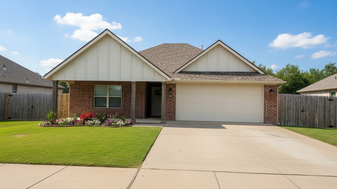 Beautifully maintained 3-bedroom, 2-bath home in the desirable Hickory Meadows subdivision in Tontitown. Built in 2021 and situated on approximately 0.32 acres, this home offers an open-concept layout with custom built-ins, spacious living areas, and abundant natural light. The split floor plan provides privacy for the primary suite while offering flexibility for family, guests, or a home office. Enjoy the oversized backyard with a privacy fence and covered back deck, perfect for relaxing or entertaining. A new roof was installed in 2025 for added peace of mind. Neighborhood amenities include a community pool and clubhouse. Conveniently located near shopping, restaurants, schools, Arvest Ballpark, and the new 612 bypass with quick access to all Northwest Arkansas has to offer. Great opportunity for first-time buyers or anyone seeking a prime family-friendly location.