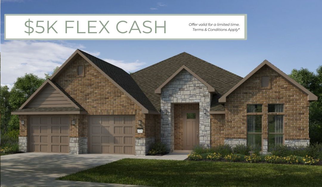 The 2800 offers 5 bedrooms, 3 bathrooms, and about
2,800 square feet of single story living. Key features
include wood plank tray ceilings, a vaulted living room
with a stained box beam, a vaulted back porch, and an
oversized pantry. The open kitchen–dining–living layout is
enhanced by an accent wall dining area. The primary suite includes a vaulted ceiling
and a luxury bath with a freestanding tub and glass framed shower.

*Taxes subject to change based on new construction.*