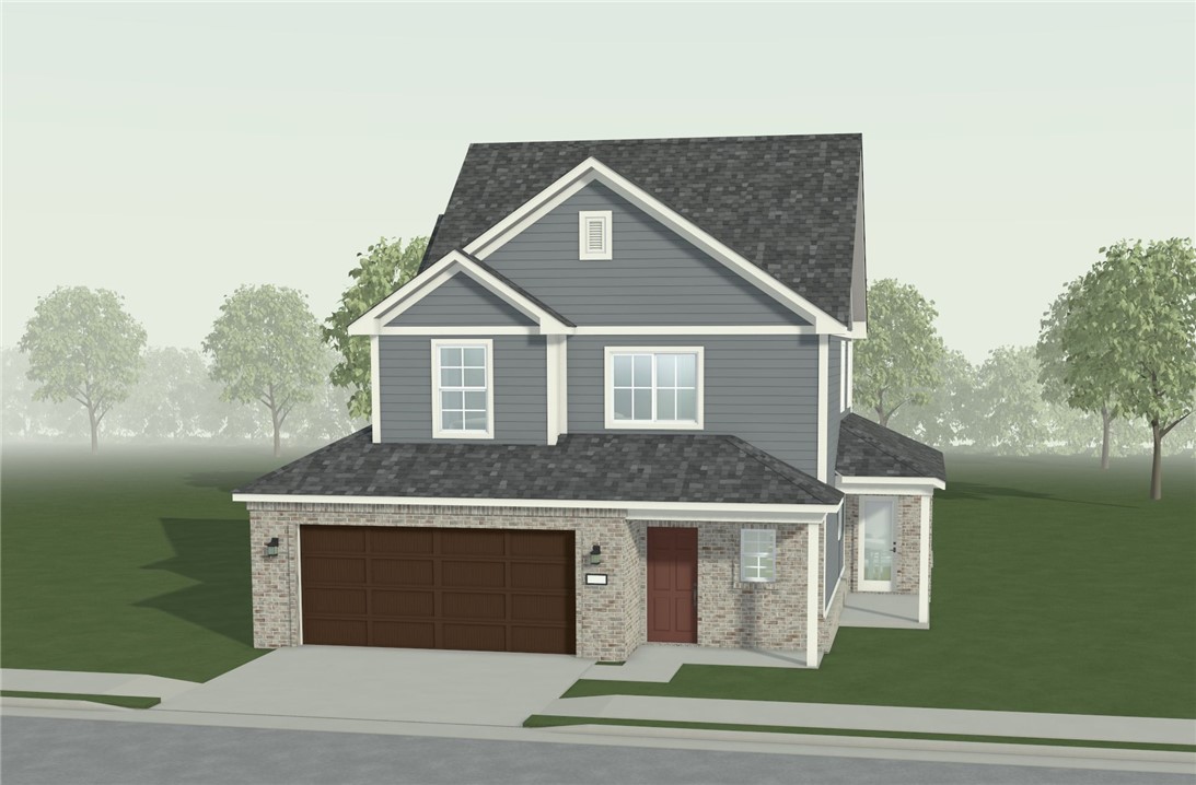 Only 15 mins to Fayetteville! Beautiful views! Close to Schools and I-49! Welcome to The Winston, a thoughtfully designed two-story ranch home offering comfort, functionality, and timeless appeal. This 1,768-square-foot floor plan features three bedrooms, two and a half bathrooms, and a finished two-car garage. The open-concept layout seamlessly connects the living room, dining area, and kitchen, creating an inviting space ideal for both everyday living and entertaining. The dining area opens to a spacious covered backyard patio—perfect for outdoor dining, grilling, or relaxing year-round. Located in a quiet, welcoming neighborhood, The Winston provides a peaceful retreat while still offering the ideal setting for hosting friends, enjoying game day gatherings, or unwinding with a cozy family movie night.