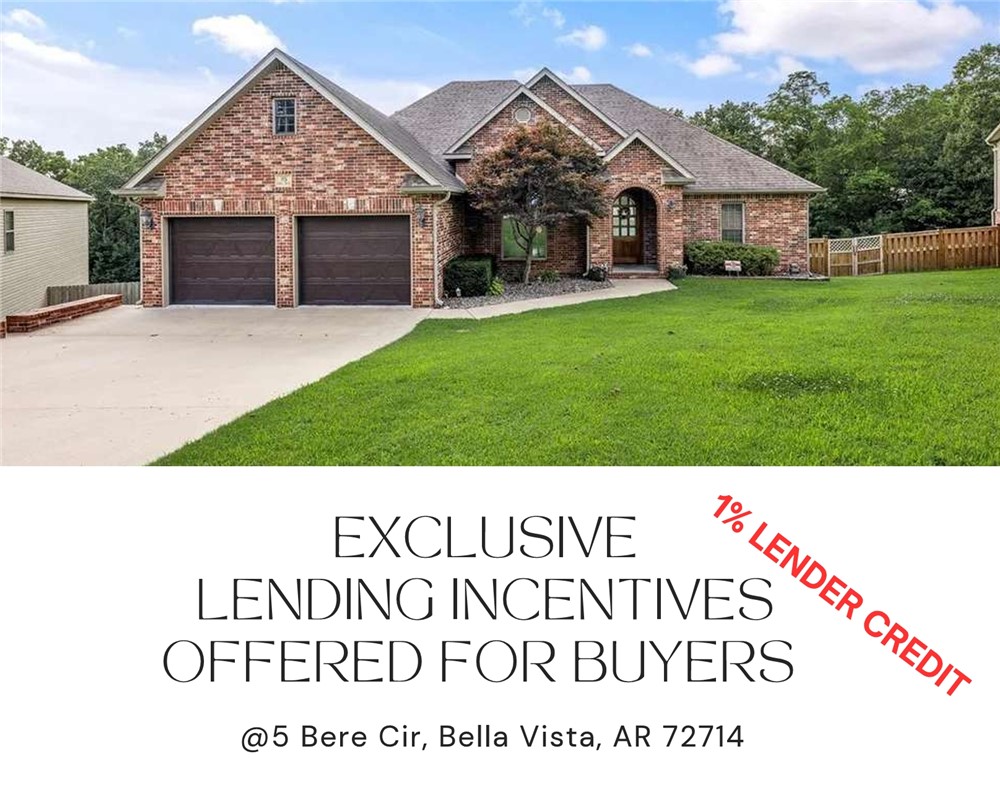 This stunning 2-story home blends comfort, style, and incredible entertaining space just minutes from Highway 71. The main level offers a bright open layout with a split-bedroom floor plan, abundant natural light, and an upstairs kitchen featuring granite countertops, upgraded stainless steel appliances, and generous pantry storage. Just off the kitchen, the lower level feels anything but below grade with large windows, 9-foot ceilings, a full second kitchen, built-in speakers, projector, and remote-controlled screen - perfect for movie nights or game-day gatherings. A spacious bonus room with double barn doors serves well as guest space, gym, or flex room. Hidden safe/tornado/storage room. The showstopper? A 1,200 sq ft detached garage with a 14-foot door, ideal for an RV, workshop, or extra toys.