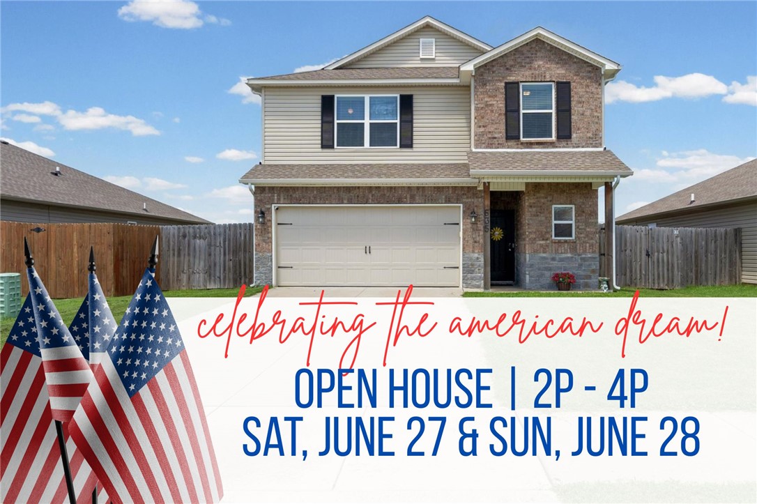 Location + Lifestyle + Value = 635 Woodcreek Loop!
Whether you're enjoying sunset views from the covered patio, spending time at the neighborhood playground, or taking advantage of nearby parks, shopping, and dining, this home makes it easy to enjoy everything Northwest Arkansas has to offer. Inside, the flexible layout adapts to your lifestyle, with spacious living areas, room to gather, and an upstairs loft perfect for work, play, or relaxation. Just minutes from Mt. Hebron Park and Pinnacle Hills Promenade, you'll love the balance of convenience and comfort. At just $181 per square foot, this is an opportunity you won't want to miss. Schedule your showing today and see why 635 Woodcreek Loop feels like home! Open House: Sat, June 27 & Sun, June 28, 2p-4p