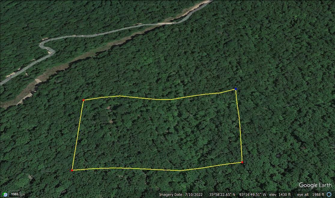 All wooded secluded 5 acres, perfect location for the off grid cabin.  Great views of the Little Buffalo River Valley.  If your looking for your own spot to enjoy the heart of Newton County, this is it.