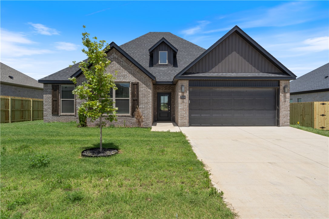Welcome to your new home in Walnut Grove Estates, a desirable Bentonville community just minutes from Vaughn Elementary, the airport, grocery stores, gas stations, and more. This beautiful home is loaded with upgrades, including granite countertops, custom cabinetry, a spacious kitchen island, oversized closets, and a split-bedroom floor plan. The primary suite is a true retreat, featuring a relaxing soaking tub, custom tile shower, and an oversized walk-in closet. The home also includes a privacy fence, blinds, and gutters. Exciting neighborhood amenities, including a community pool and additional POA features, are on the way. Plus, this home is located directly across the street from the neighborhood pool currently under construction. Don't miss your opportunity to make this exceptional home yours! Seller is offering up to $10,000 in buyer concessions.