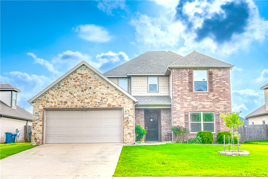 Location, Location, Location! Beautiful all brick/stone 4BR/3BA home just ~ 5 miles to Walmart Home Office and 2.9 miles from Founders Classical Academy. Conveniently located near Walmart Supercenter, Walgreens, Neighborhood Markets, dining, and Bentonville/Centerton shopping.

Beautiful house with large bedrooms, hardwood floors, granite counters, stainless appliances, and spacious living with gas fireplace and built-in surround sound. Fresh interior multi-layer white paint and polished kitchen cabinets give a bright, modern feel.

Primary suite features whirlpool tub + tile shower. Bonus room upstairs perfect for office or play. Geothermal HVAC, fenced yard, insulated 2-car garage, and tons of storage. Quiet low-traffic neighborhood!
