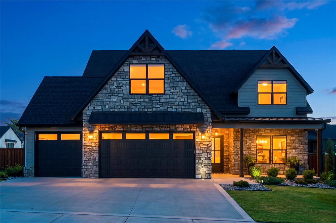 Impeccably maintained Tall Oaks-built home in the sought-after Big Sky community! Wood accent beams frame the open living and kitchen area—perfect for entertaining. The chef's kitchen features a large quartz island, double ovens, gas cooktop, and abundant cabinetry. The main-level master suite offers a huge walk-in closet, while a dedicated office with designer accent wall adds style and function. A walk-in pantry and mudroom with built-in cubbies keep life organized. Upstairs you'll find 3 bedrooms plus a bonus/media room. Enjoy the covered patio overlooking a fully fenced backyard finished with a handsome cedar-stained privacy fence and a full irrigation system keeping the professionally landscaped lawn lush year-round. Additional upgrades include custom window shades throughout and epoxy-coated garage floors. Move-in ready with all the quality you expect—schedule your showing today!
