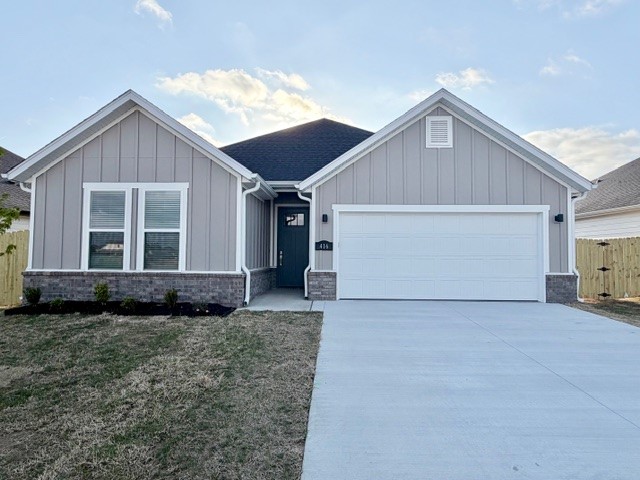 Beautiful new construction home located in convenient location off Rupple Rd in Fayetteville! Inviting open concept layout with large living room complete with fireplace, kitchen with large island and pantry! Fully fenced backyard perfect for pets and/or entertaining. Located close to schools, parks, restaurants, and shopping — convenience is right at your doorstep. Tenant responsible for all utilities and lawn maintenance. Tenant must provide refrigerator, washer, and dryer. We process applications as we receive and once an application is approved, we reach out for deposit. Deposit secures the unit not the application. Please be aware of scams. Our application process is to be paid online through a secure portal, and we do not accept cash, CashApp, Venmo, and/or PayPal. Showings are through appointments only. NWA Realty & Property Mgmt is leasing only - owner will manage property.