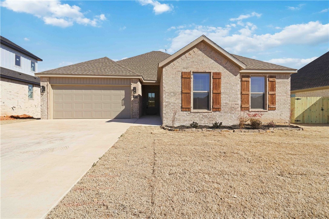 Welcome to Walnut Grove Estates! This new neighborhood is just minutes from Vaughn Elementary School, XNA Airport, grocery, and more! This all brick newly built home offers 4 beds, 2 bathrooms, beautiful LVP flooring in the common areas and master suite! Enjoy nice fluffy carpet in the other 3 bedrooms, a split floor plan, an eye-catching gas log fireplace in the living room, custom built cabinetry and granite counter tops throughout the home! Spacious master includes a large walk-in closet with a built-in drawer, a fully tiled walk-in shower with handheld shower heads, a built-in tub, dual vanity sinks and a private toilet room! Back of the property holds a nice size fenced in backyard with a covered back deck to enjoy the evenings/mornings! Seller offering $5,000 in buyer concessions! Preferred Lender offering up to $3,500 towards closing costs!