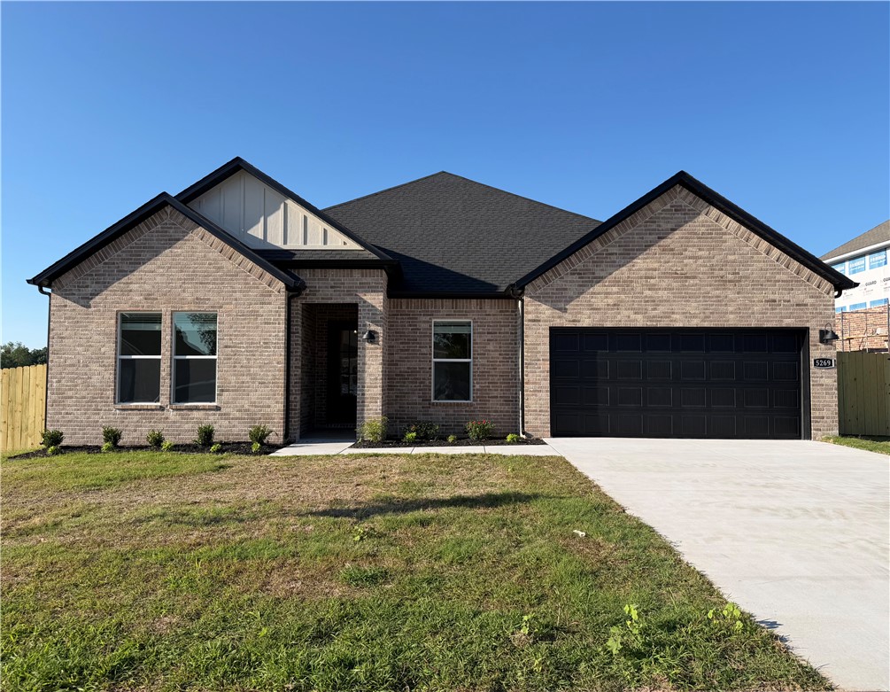 Sold before print! Fabulous Frisco plan in Noah’s Landing in Springdale, AR! These homes create a welcoming and comforting environment with open floorplans, an electric fireplace with a poplar mantle in the living room, and LVP throughout single-story homes. In the kitchen, you will find a gas range, quartz countertops, and 42’’ cabinets! The primary ensuite features quartz countertops, tile flooring, a walk-in shower with tile walls, and a freestanding tub! Each bedroom and the living room will have a ceiling fan. These homes will feature 4-sides brick with siding (per plan), and a covered back patio (per plan) and a landscape package. You will enjoy the programmable thermostat that allows you to control your environment with the touch of a button! Taxes and parcel TBD. Taxes and HOA dues are approximate.