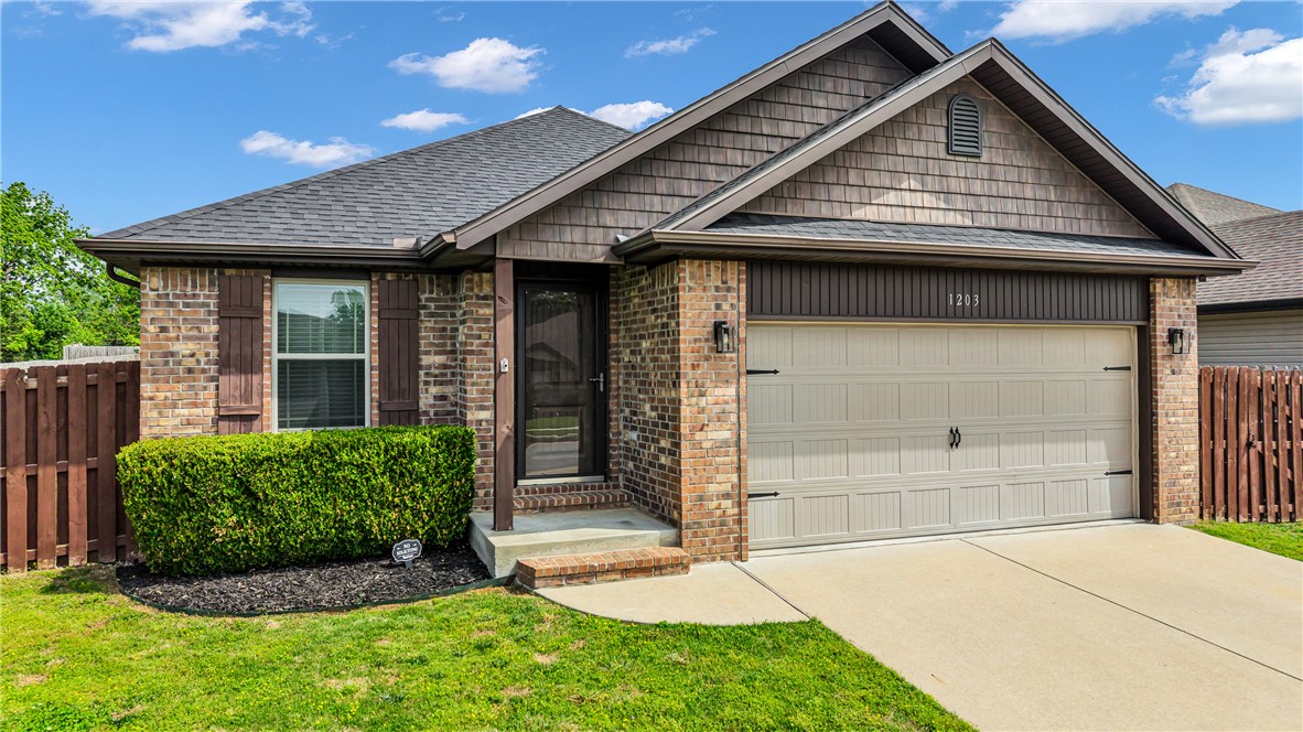If your schedule is packed and your weekends are precious, this one's for you! This move-in ready 3-bedroom, 2-bath traditional in Rogers' Brentwood subdivision checks every box without the headaches. A brand new roof in 2024 and fresh paint throughout mean you can unpack and start living — no projects waiting on day one. The open kitchen features granite countertops, a glass cooktop, and a pantry that makes weeknight dinners a breeze, while the spacious living room is perfect for finally unwinding. Walk-in closets, wood and tile floors, and a 2-car garage keep life organized and clutter-free. The private, wood-fenced backyard is your own quiet retreat after a long day. And the location? Unbeatable — minutes from Rogers schools, shopping, dining, and walking trails for those rare slow mornings. Less maintenance, more living.