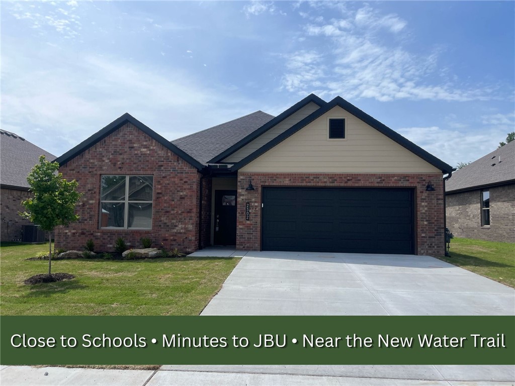 New construction in Heritage Ranch! This 3 bed, 2 bath home offers 1,916 heated sq ft with a desirable split floor plan designed for comfort and privacy. The open-concept living area flows seamlessly into the kitchen and dining space, perfect for everyday living and entertaining. Enjoy modern finishes, LVP flooring in the main living areas, and a spacious 2-car garage. Located within walking distance to the elementary school and less than 5 minutes to JBU. USDA-eligible area.