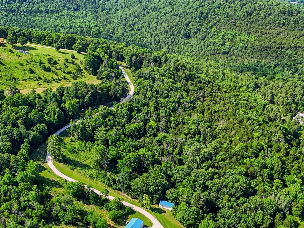 Beautifully wooded 5.15-acre homesite nestled within an gated community, offering an exceptional opportunity to create your custom Ozark retreat. Enter through a private gated entrance and follow the concrete driveway to this secluded tract surrounded by mature hardwoods, where privacy and natural beauty define the setting. Located directly across from the Kings River and beside the Arkansas Game & Fish Rockhouse Public Access and Wildlife Management Area, you'll enjoy premier fishing, kayaking, floating, hunting, and endless outdoor recreation just moments away. This remarkable property is part of an extraordinary gated mountaintop luxury community spanning nearly 120 acres in one of the Kings River area's most coveted locations. The existing 37-acre compound features three luxury homes, while additional adjoining acreage is available separately, creating a rare opportunity to expand your private estate and experience refined Ozark living with unmatched river access and seclusion.