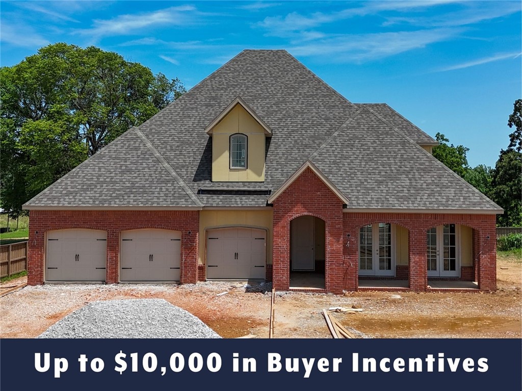 Up to $10,000 in buyer incentives available, including $6,500 from the builder and $3,500 from the preferred lender. These incentives may be used toward closing costs, prepaids, or a rate buydown. The builder portion may also be used as an appliance credit. This home offers a semi-custom opportunity, with certain interior selections still available to change based on the current stage of construction. Located in County Line Square near Shaw Family Park. The Glenwood features a vaulted living room with a fireplace, French doors to the front porch, and engineered hardwood floors throughout the first floor. The kitchen and dining area open to the back patio and include a large island, ceiling-height cabinets, GE Profile appliances, and a pantry. The main level also includes the primary suite, guest bedroom, full bath, laundry room, and 3-car garage. Upstairs offers 3 additional bedrooms and a full bathroom. Fence, gutters, and blinds are included. A community pool and pavilion are coming soon for residents to enjoy.