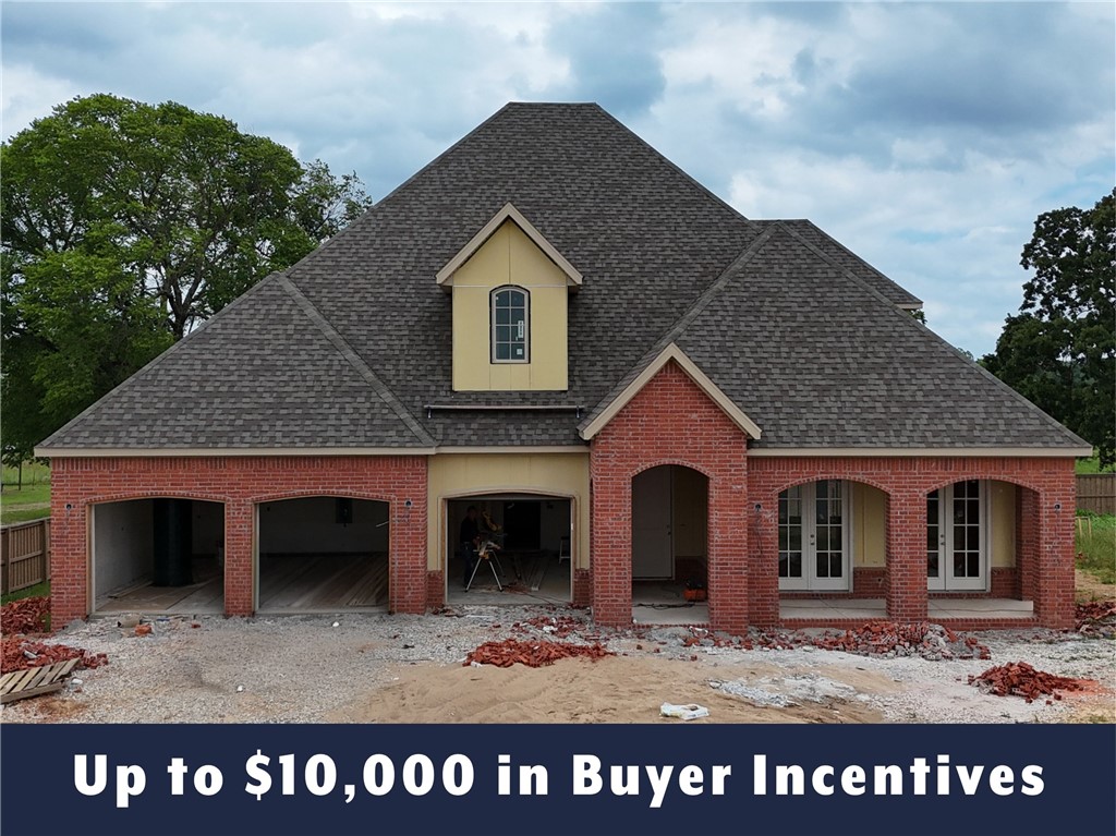 Up to $10,000 in buyer incentives available, including $6,500 from the builder and $3,500 from the preferred lender. These incentives may be used toward closing costs, prepaids, or a rate buydown. The builder portion may also be used as an appliance credit. This home offers a semi-custom opportunity, with certain interior selections still available to change based on the current stage of construction. Located in County Line Square near Shaw Family Park. The Glenwood features a vaulted living room with a fireplace, French doors to the front porch, and engineered hardwood floors throughout the first floor. The kitchen and dining area open to the back patio and include a large island, ceiling-height cabinets, GE Profile appliances, and a pantry. The main level also includes the primary suite, guest bedroom, full bath, laundry room, and 3-car garage. Upstairs offers 3 additional bedrooms and a full bathroom. Fence, gutters, and blinds are included. A community pool and pavilion are coming soon for residents to enjoy.