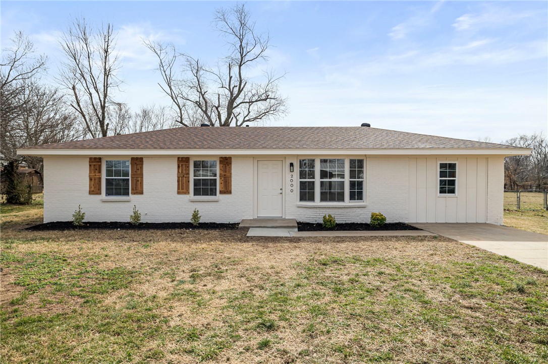 Fully renovated and move-in ready! Welcome to 2000 W Wood St in Rogers, AR, offering 4 bedrooms, 1.5 baths, and approximately 1,250 sq ft of beautifully updated living space. This home features a brand-new roof, new AC unit, new water heater, and new electrical panel—providing peace of mind for years to come. Inside, you’ll find new flooring throughout, fresh interior paint, and a completely remodeled kitchen with stunning quartz countertops and modern finishes. The exterior has also been freshly painted, enhancing the home’s curb appeal. Step outside to a huge backyard with plenty of space for entertaining, pets, or future possibilities. Conveniently located near schools, shopping, dining, and major roads, this home offers the perfect blend of comfort, style, and location. Don’t miss this turnkey opportunity!