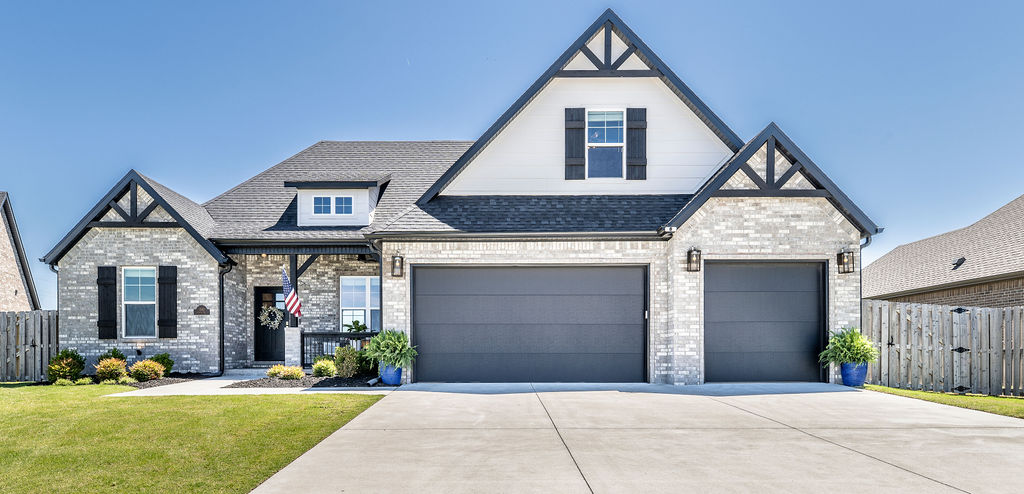 Experience luxury and utility in this 2,643 sq ft Tontitown home. Featuring 4 bedrooms and 3 baths, the floor plan includes a versatile flex room—ideal as an office or 5th bedroom—plus a massive upstairs bonus room. Enjoy a premier community lifestyle with access to a neighborhood pool and two parks.
Technical upgrades include dual hot water heaters on a recirculating pump for instant hot water and a 3-car garage. Safety is a priority with a professionally installed in-ground storm shelter. Located near I-49, this home perfectly balances high-end finishes with community amenities.