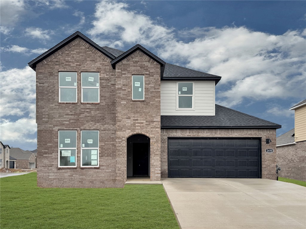The Naples plan in Noah’s Landing in Springdale, AR! These homes create a welcoming and comforting environment with open floorplans, an electric fireplace with a poplar mantle in the living room, and LVP throughout the first floor, carpet in upstairs bedrooms and living areas. In the kitchen, you will find a gas range, quartz countertops, and 42’’ cabinets! The primary ensuite features quartz countertops, tile flooring, a walk-in shower with tile walls, and a freestanding tub! The primary bedroom and ensuite are found downstairs with a secondary bedroom. Upstairs, you’ll find a game room and two bedrooms. Each bedroom and the living room will have a ceiling fan. These homes will feature 4-sides brick with Hardie® siding (per plan), and a covered back patio (per plan) and a landscape package. You will enjoy the programmable thermostat that allows you to control your environment with the touch of a button! Taxes and parcel TBD. Taxes and HOA dues are approximate.
