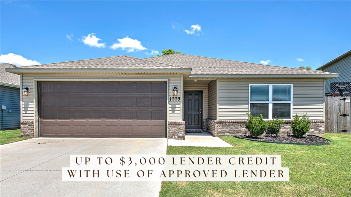Why wait for new construction when you can have a home that still feels brand new? This well-maintained 3-bedroom, 2-bath Foster plan in Creekside Meadows offers the comfort of modern living with the added benefit of established surroundings.

Inside, you'll find an inviting open layout centered around an eat-in kitchen with ample workspace and a natural flow into the living area, making everyday living and entertaining easy. The thoughtful floor plan maximizes space while providing comfortable bedrooms and a private primary suite.

Washer, dryer, and refrigerator will convey.

The location puts you close to everything that makes Northwest Arkansas desirable. Enjoy convenient access to the University of Arkansas, nearby parks, walking trails, schools, shopping, and dining.

Whether you're looking for your next home or an investment in a growing area, this move-in-ready property offers a combination of location, condition, and value that's hard to find.