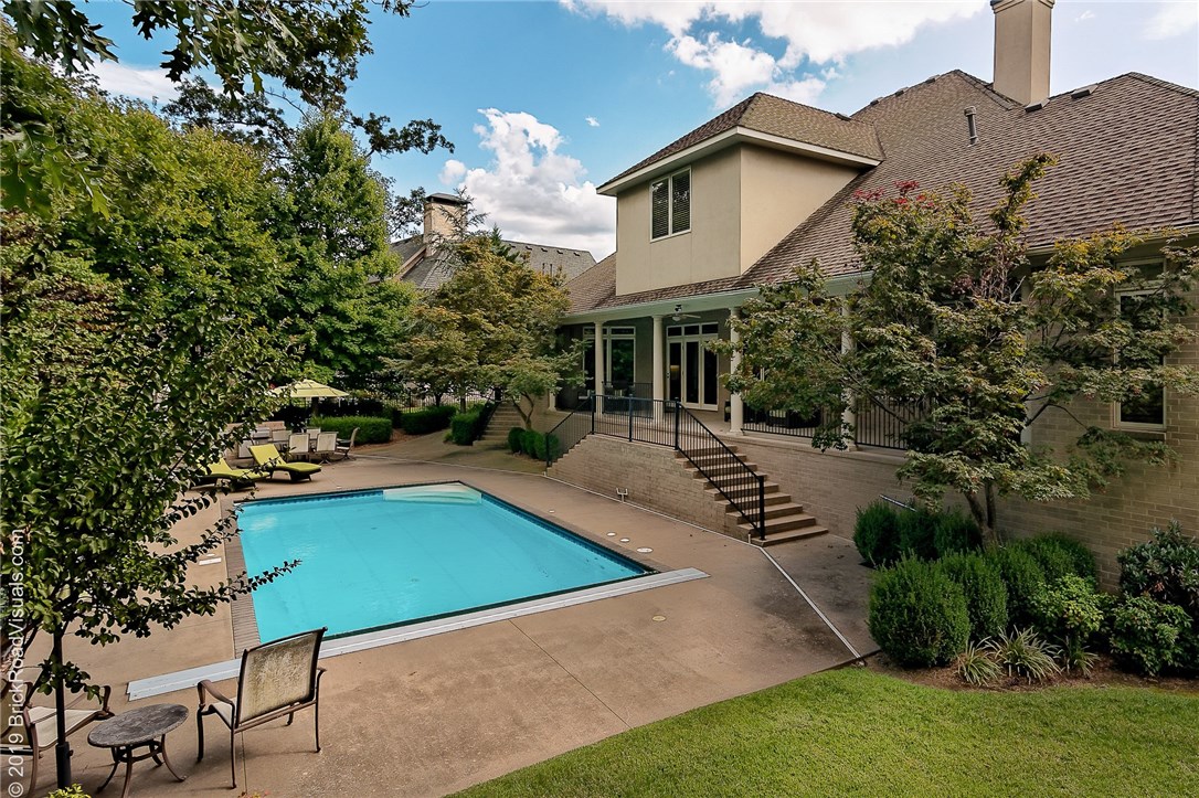 Magnificent custom built home is an entertainer's dream! Breathtaking views of the 12th Green on Blessings Golf Course. Features 5 Bedrooms, 5.5 Baths. Upgraded Gourmet kitchen includes separate wet bar serving area with sink and icemaker. Upgraded baths, hardwood, and high quality wood work throughout. Master Suite features his and hers baths, stunning office, pool with retractable cover, grilling area and covered patio. Spectacular one of a kind located in Clear Creek. A gated/guard golf community!