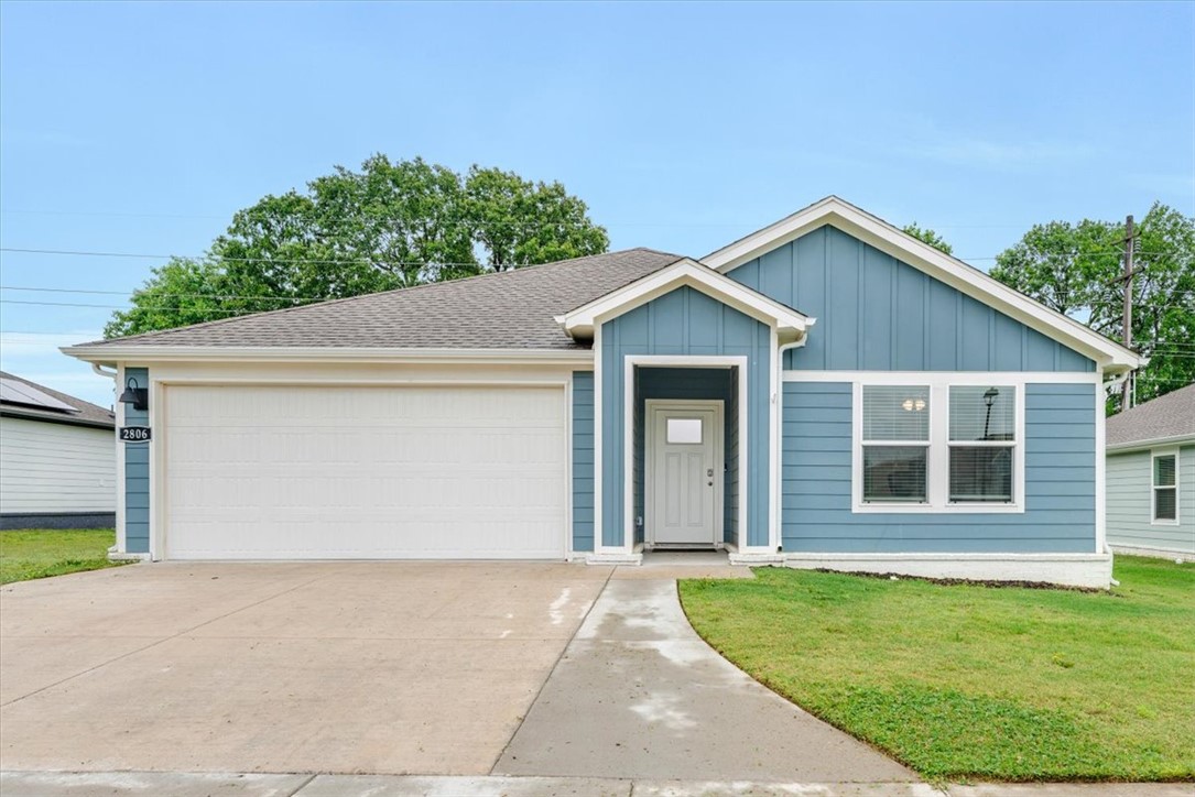 Buy This Home with Up to $8,000 in Seller-Paid Closing Costs!!! Welcome to 2806 N Snowball Drive in Fayetteville’s desirable Aiden’s Place subdivision. This like-new 4-bedroom, 2-bath home offers 1,872 square feet of comfortable, thoughtfully designed living space. The open-concept layout features a spacious living area, modern kitchen, generous dining space, and a split-bedroom floor plan that provides privacy for the primary suite. Enjoy stylish finishes, abundant natural light, ample storage, and a 2-car garage. The backyard offers room to relax, play, garden, or entertain, while the convenient west Fayetteville location provides easy access to I-49, schools, shopping, dining, parks, and the University of Arkansas. Built in 2024, this home offers the appeal of newer construction without the wait. Seller will pay up to $8,000 of buyer’s closing costs or other lender allowables with an acceptable offer.