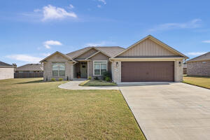 Meticulously maintained 3-bedroom, 2-bath home in Overland Park Subdivision, just 2 years old with upgrades compared to new builds. Features include custom window coverings, glass shower doors, upgraded landscaping, gutters, and bathroom hardware. The open-concept split floor plan offers a large kitchen with a breakfast area, pantry, and ample counter space. The primary bedroom has an office nook, perfect for remote work. Enjoy a private patio and a two-car garage. Conveniently located minutes from schools, shopping, medical offices, hospitals, and local trails. Move-in ready and full of modern comfort!