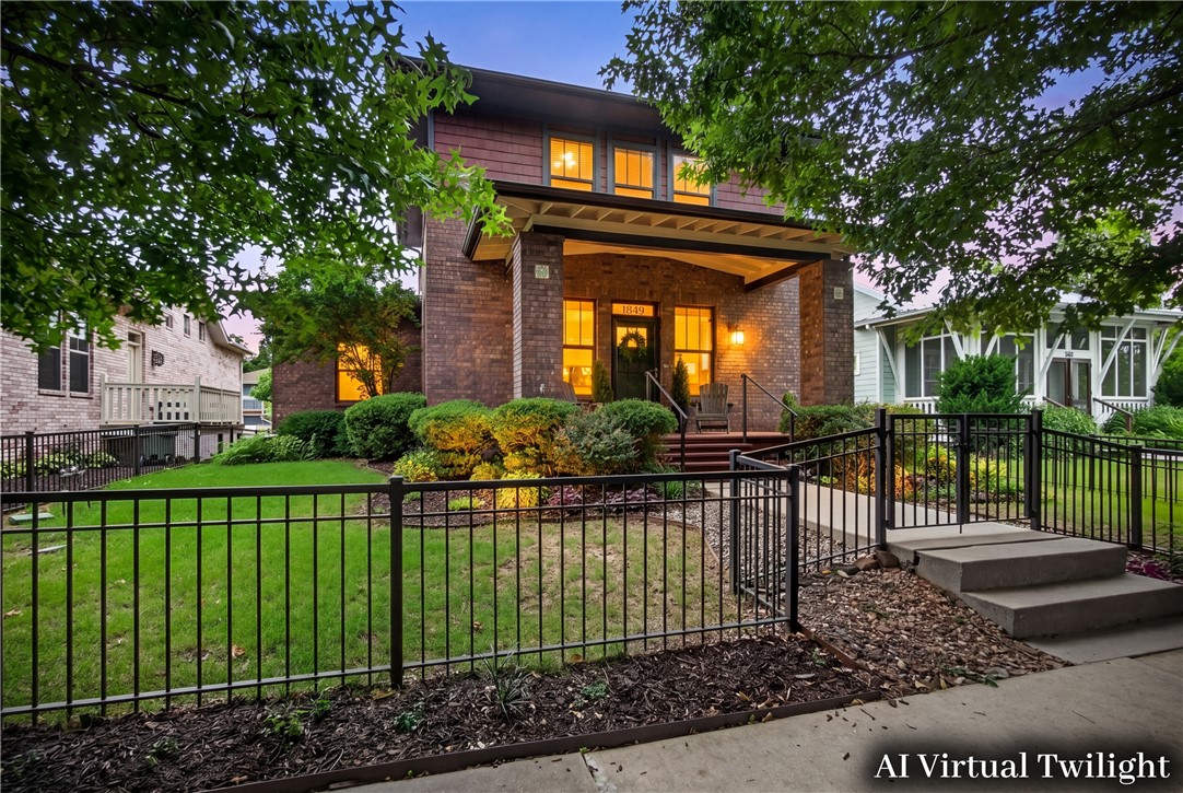 Discover refined living in Fayetteville’s desirable Oakbrooke neighborhood, with direct access to the Arkansas Greenway and nearby green space. Built in 2011, this unique Craftsman-style home offers 1,895 SF, 3 bedrooms, 2.5 baths, hand-scraped hardwood floors, and custom Craftsman trim. The open kitchen features shaker cabinetry, Frigidaire Gallery stainless appliances, granite counters, and a peninsula flowing into the living room with fireplace and built-in bookcase. The primary suite offers a sitting area, private deck access, gorgeous bathroom with free standing tub, and a closet with natural light. Upstairs bedrooms share a Jack-and-Jill bath, plus a landing space ideal for a desk. Enjoy the outdoors from the front porch, deck off the kitchen, private primary deck, and rooftop deck updated in 2026, and all new outdoor paint. Extras include cellular energy efficient blinds, irrigation with drip beds, LED lighting, and oversized rear-load garage with storage. Don’t wait, this one won’t last long!