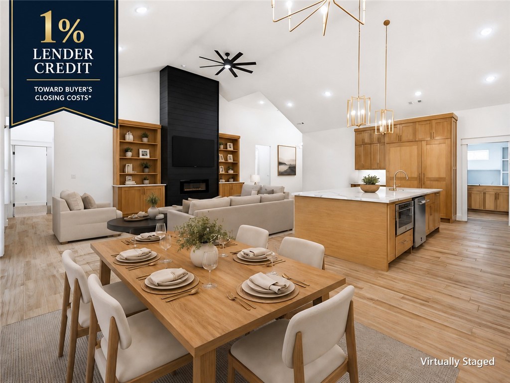 This home checks boxes you didn't know you had.  On 1.1 private, cedar-fenced acres in Timber Ridge Estates, this 2024 custom estate delivers 5,000 SF of proof: 10' ceilings, 14' entry, and vaulted living wrapped white oak built-ins.
The kitchen makes the case: 10'x5' quartz island, JennAir paneled fridge/freezer, double ovens, 6-burner gas cooktop, pot filler, and a 10'x8' sliding glass wall to the covered deck. The boxes keep coming: private theater room. Main-level office. Huge bonus room. Bottom-level in-law suite with exterior entry.
The primary bath features dual rain heads, 12 body sprayers, jetted 6'x4' tub with waterfalls and audio, plus a white oak closet with direct laundry access.
The boxes you'll feel every month: 2x6 walls, R-42 insulation, tankless recirculating water heater, fiber internet, smart-home features, and an epoxy-floored 3-car garage with 15'4" ceilings.  Custom construction. Private acreage. Zero compromises. Come check every box including the ones you didn't know you had.