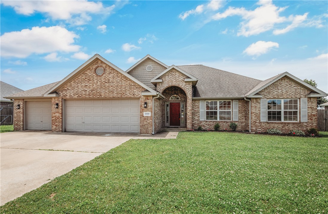 Grab your dream of home ownership with this 3-bedroom, 2 full bath home offering style, and functionality. Inside, you'll find fresh updates including new carpet and freshly painted walls, creating a bright and inviting atmosphere throughout. The spacious living area features a cozy gas fireplace, perfect for relaxing evenings at home. The primary suite offers a private retreat with a jacuzzi tub and a generous walk-in closet. The kitchen and living spaces flow seamlessly, making everyday living and entertaining a breeze. For added convenience, the washer and dryer convey with the property. Step out back to the large yard with a full wood privacy fence, providing the perfect setting for pets, play, gardening, or outdoor gatherings. With its durable all-brick exterior, thoughtful updates, and desirable features, this move-in-ready home is one you won't want to miss! New Electric range is being installed.