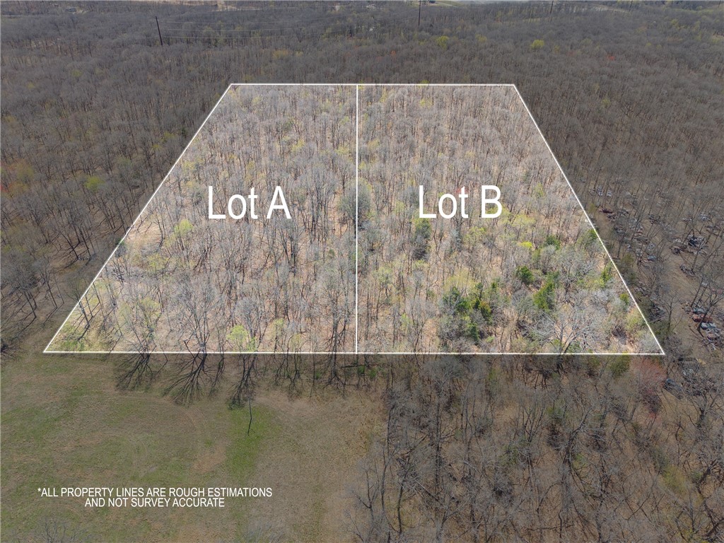 5.11 (Lot B)acres to build your future home. This secluded acreage is private yet close to all things NWA.
Gravel drive to lot has been installed. Seller is also having water brought to property. Neighboring parcel is also installing electric which will provide electric connection at property.