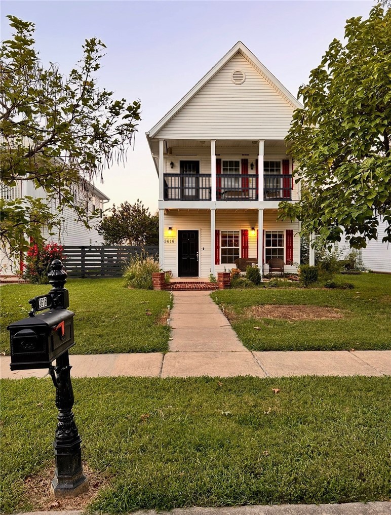 Well-maintained home located in a charming, family-friendly neighborhood within walking distance to great schools, walking and biking trails, and community amenities. This 3 bedroom, 2.5 bath home features a spacious primary suite on the main level and a comfortable living area with a gas log fireplace that opens to the kitchen and breakfast area. The kitchen offers granite countertops, a gas cooktop, and plenty of cabinet space. Upstairs are two additional bedrooms and a full bath, including a west-facing bedroom with access to a covered upper patio perfect for enjoying evening sunsets. The home also includes a two-car garage with a large storage area. Community pool nearby and trails just a few blocks away.