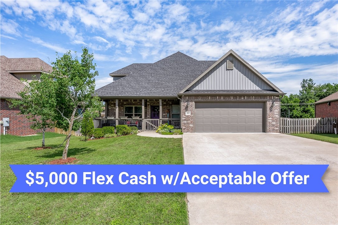 Seller offering $5,000 flex cash for buyer's closing costs or rate buydown with acceptable offer!  Built in 2020, this well designed 4-bedroom, 2.5-bath home offers 2,404 sq ft of comfortable living space with stylish modern touches throughout. From the inviting covered front porch to the covered back deck and extended patio, this home is designed for both relaxation and entertaining. The thoughtful floor plan provides spacious living areas, abundant natural light, and a seamless flow for everyday living. Enjoy added privacy and scenic views with community green space and trail located directly behind the home, creating a peaceful backdrop to your outdoor living area. More trails coming! (See attachment). Combining contemporary style, functional space, and a desirable setting, this home is ready to welcome its next owners. Don't miss the opportunity to make it yours!