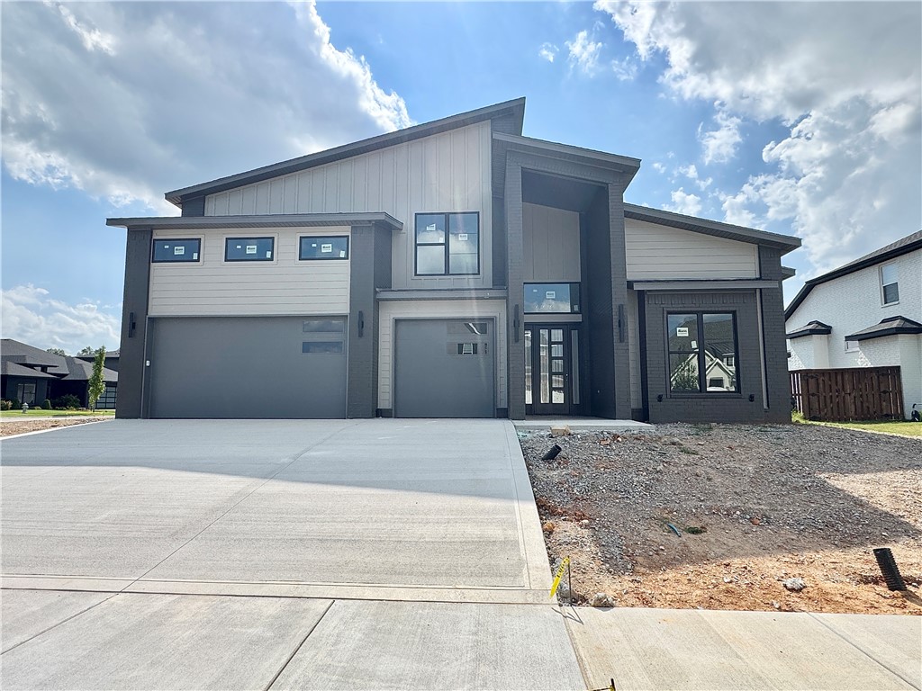 Luxury new construction home in the gated community of Scissortail. The heart of this haven is undoubtedly the chef's kitchen, sprawling island, vegetable sink, 5-burner gas range, double ovens, quartz counters, walk in pantry, and custom stained exposed beams. Living room centers around stunning tile gas fireplace, enveloped by oversized windows that bathe the space in light and soring 2 story ceiling. Retreat to the primary suite, where oversized windows invite in sunlight & spa-inspired bath with a walk-in tile shower featuring double showerheads, soaking tub, double sinks & walk-in closet with tons of storage. Study on the main level with wood floors, custom beams & accent wall could also be a bedroom. Upstairs reveals a generous bonus room with a wet bar & three secondary bedrooms. Enjoy the oversized covered patio overlooking the large backyard on a corner lot. Amazing community amenities including two pools, clubhouse, & playground. $3,000 if you use the preferred Lenders