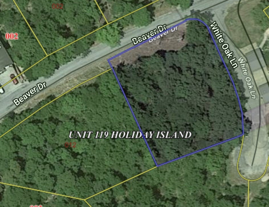 This corner lot has an amazing view of the White River tail waters flowing into beautiful Table Rock Lake.  Located at one the highest points on the Island of Holiday Island, you will be able to see, not only the lake, but the 9 hole golf course and the mountainous bank on the opposite side of the water.  This lot is in a condo/townhome zoned area but you can also build a single family dwelling.  Plenty of hardwoods on a lot that is 141x154x127x161 giving you room for additional structures like a Wo(man)cave. Amenities are close and include the marina, fishing dock, rec center, swimming pool, tennis and pickleball courts, and 2 golf courses plus shopping, banking, restaurants. The extra bonus is Eureka Springs, is just a few minutes down the road!  The seller has an additional lot for sale on the west side of this lot to secure privacy and plenty of elbow room. See MLS #'s 1238521 & 1238538 for more information of adjacent lot or the combination price of both.