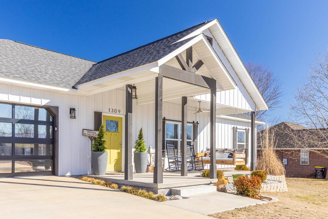 Welcome to this stunning custom-built 3 bed, 2 bath home on 2 lots in a cul-de-sac. Enjoy the open floor plan and luxurious kitchen with stainless appliances and leather granite countertops. This meticulously maintained 2430 sq ft home includes a 630 sq ft den. Outside, discover a 1050 sq ft deck/patio with a screened cabana for relaxation. Plus, a 1300 sq ft shop with 4 overhead doors, a walk-thru door, and a 9x12 loft. Experience comfort, convenience, and outdoor living in this peaceful setting. Schedule a viewing today!