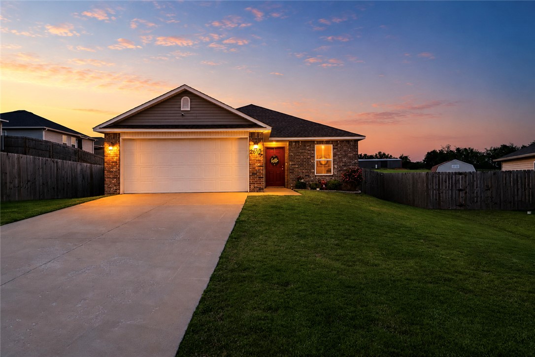 Welcome to 2610 Broken Spoke Lane in Farmington — a thoughtfully designed single-family home built in 2023, offering modern comfort in a peaceful cul-de-sac setting.

This 1,216 square foot residence features three comfortable bedrooms and two full bathrooms, with tasteful upgrades throughout. The home showcases upgraded plumbing fixtures and modern lighting fixtures, adding both style and functionality to the interior spaces.

Step outside to enjoy the large backyard and extended back patio — perfect for grilling, entertaining, or simply relaxing in a quiet neighborhood setting. With its combination of newer construction, quality upgrades, and inviting outdoor space, this home offers an ideal blend of comfort and convenience.